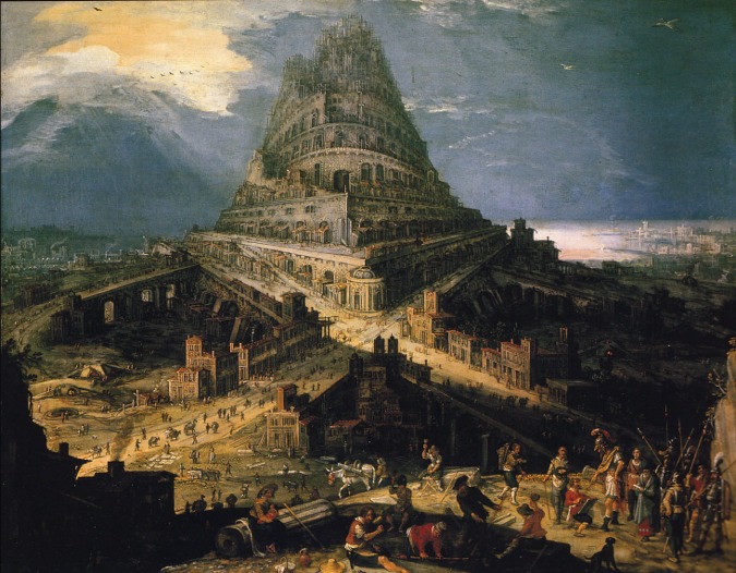 La construction de la tour de Babel par Hendrick van Cleve