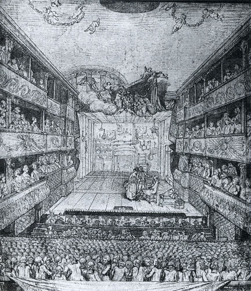 Le théâtre français est construit sur le modèle des Jeux de paumes.
