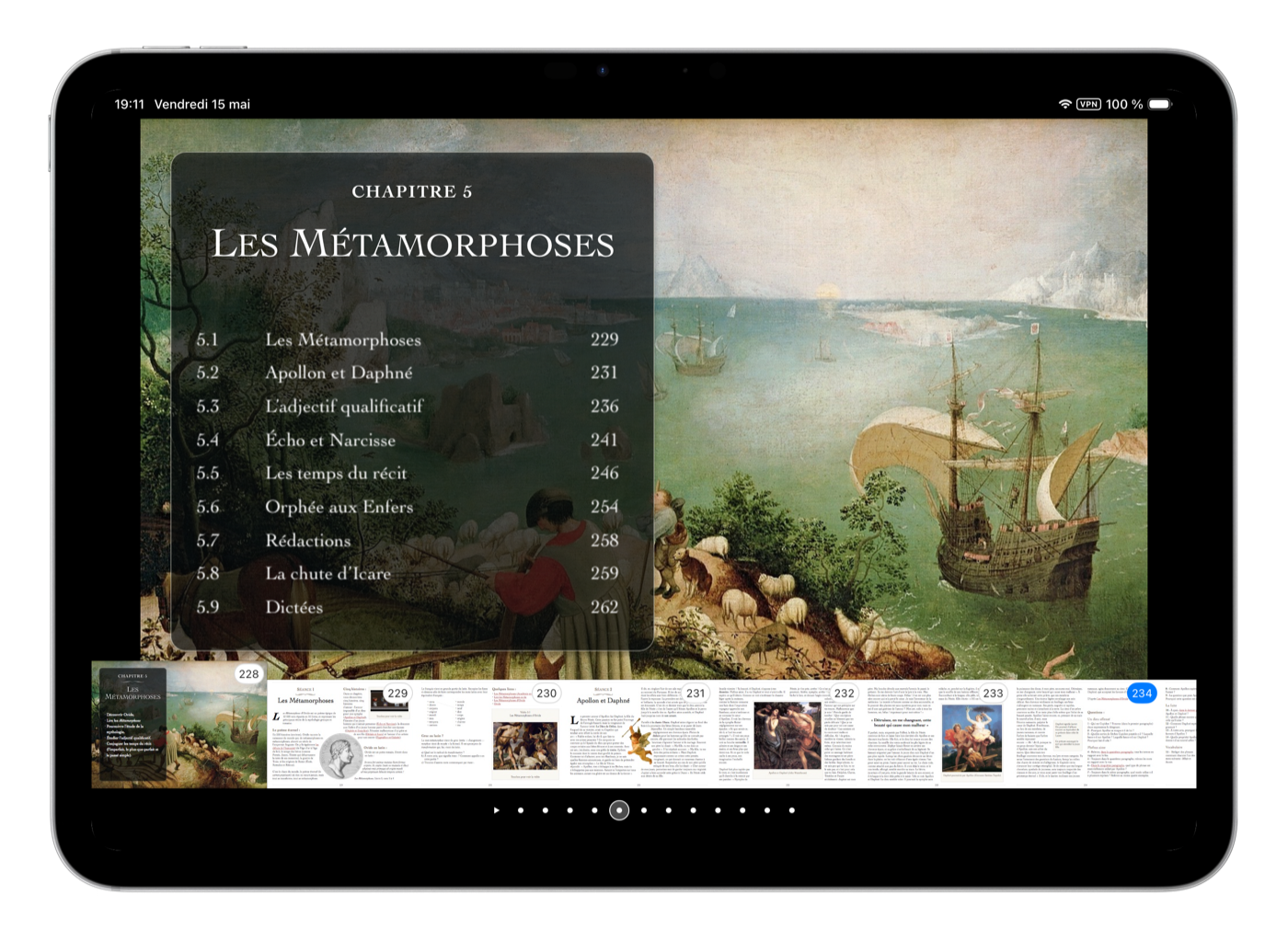 Les manuels de français sur tablette