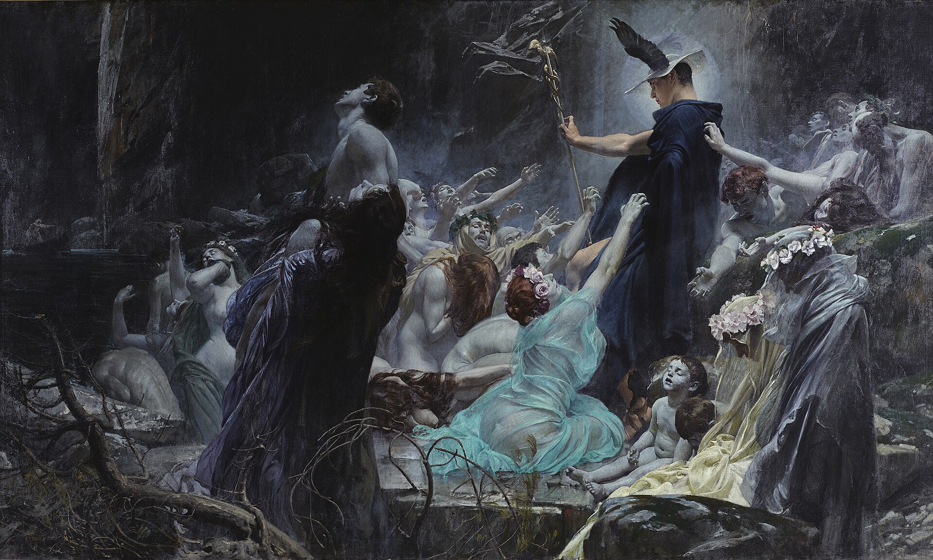 Les âmes sur l'Achéron, Adolf Hirémy-Hirschl