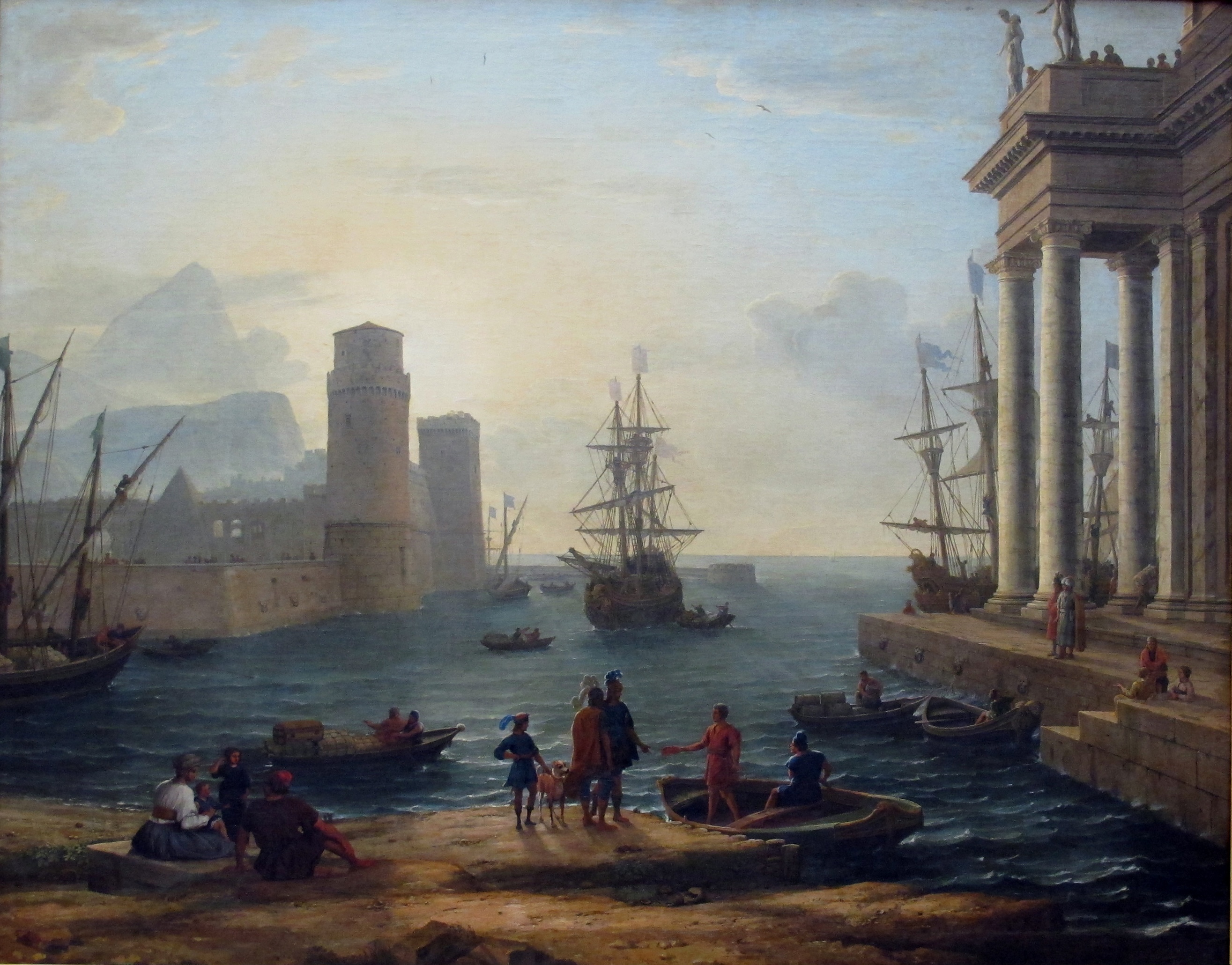 Départ d’Ulysse du pays des Phéaciens, de Claude Lorrain