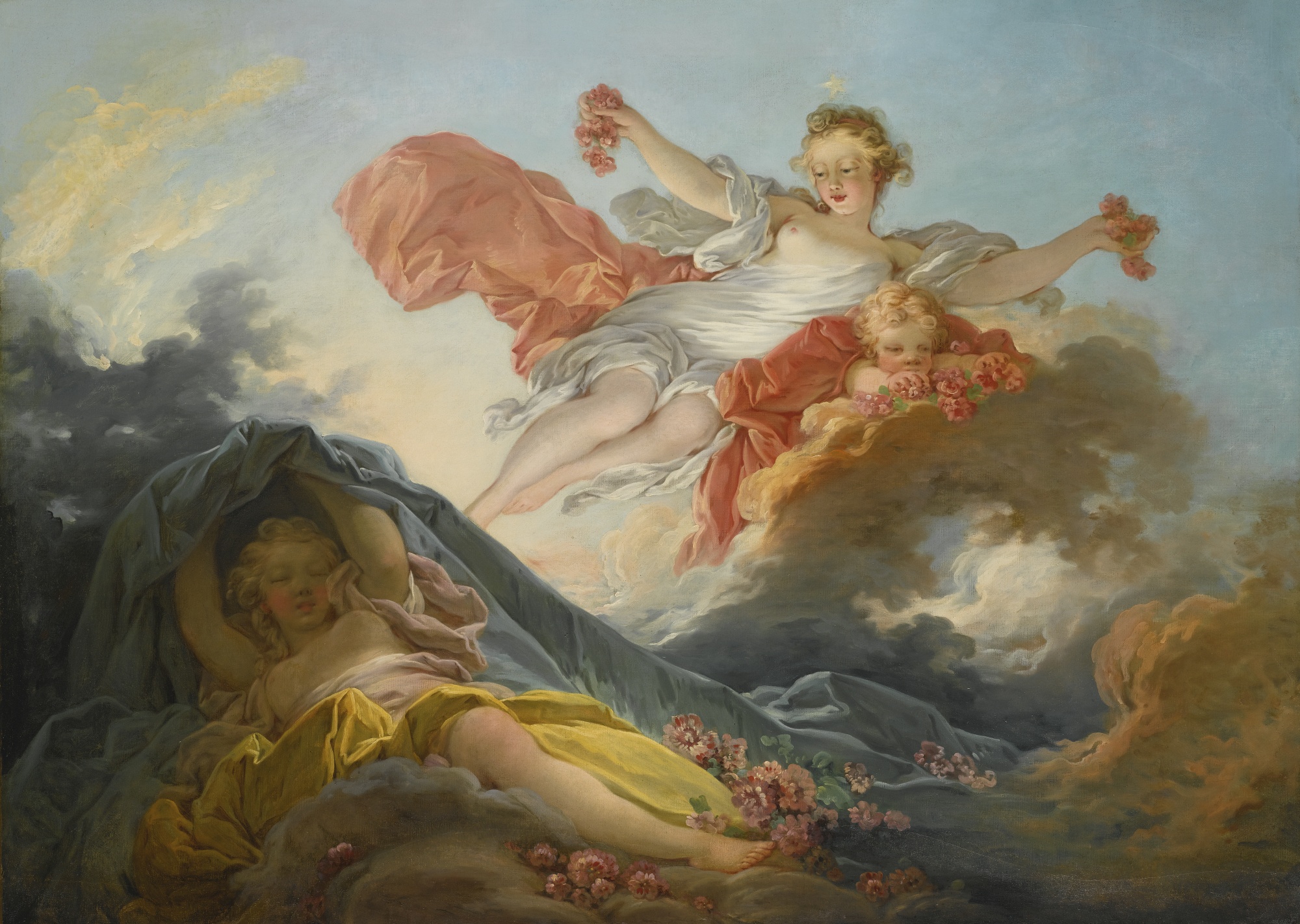 Aurore et Tithon, Jean-Honoré Fragonard