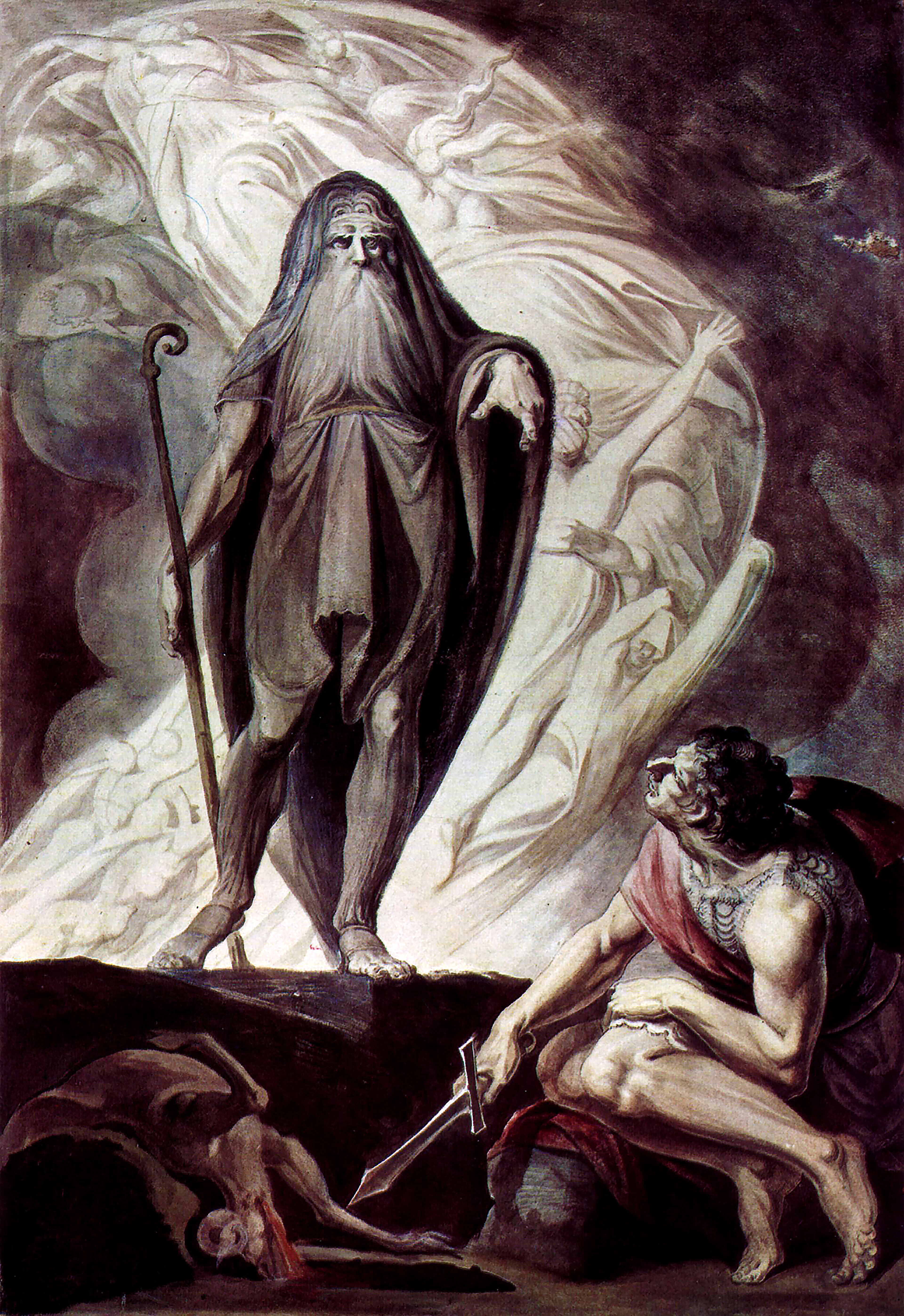 Ulysse et Tirésias, Johann Heinrich Füssli